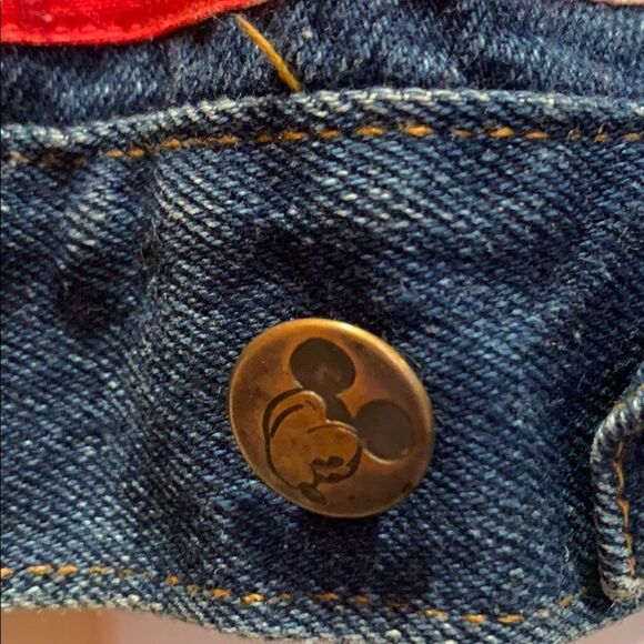 Vintage Mickey Mouse Beaded Jean Jacket - Picture 2 of 5